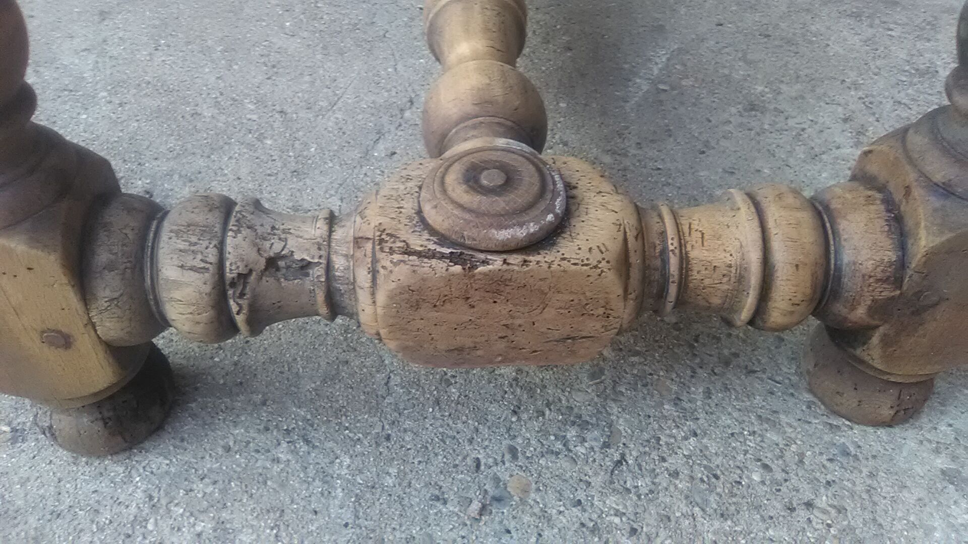 Pickled rustic side table