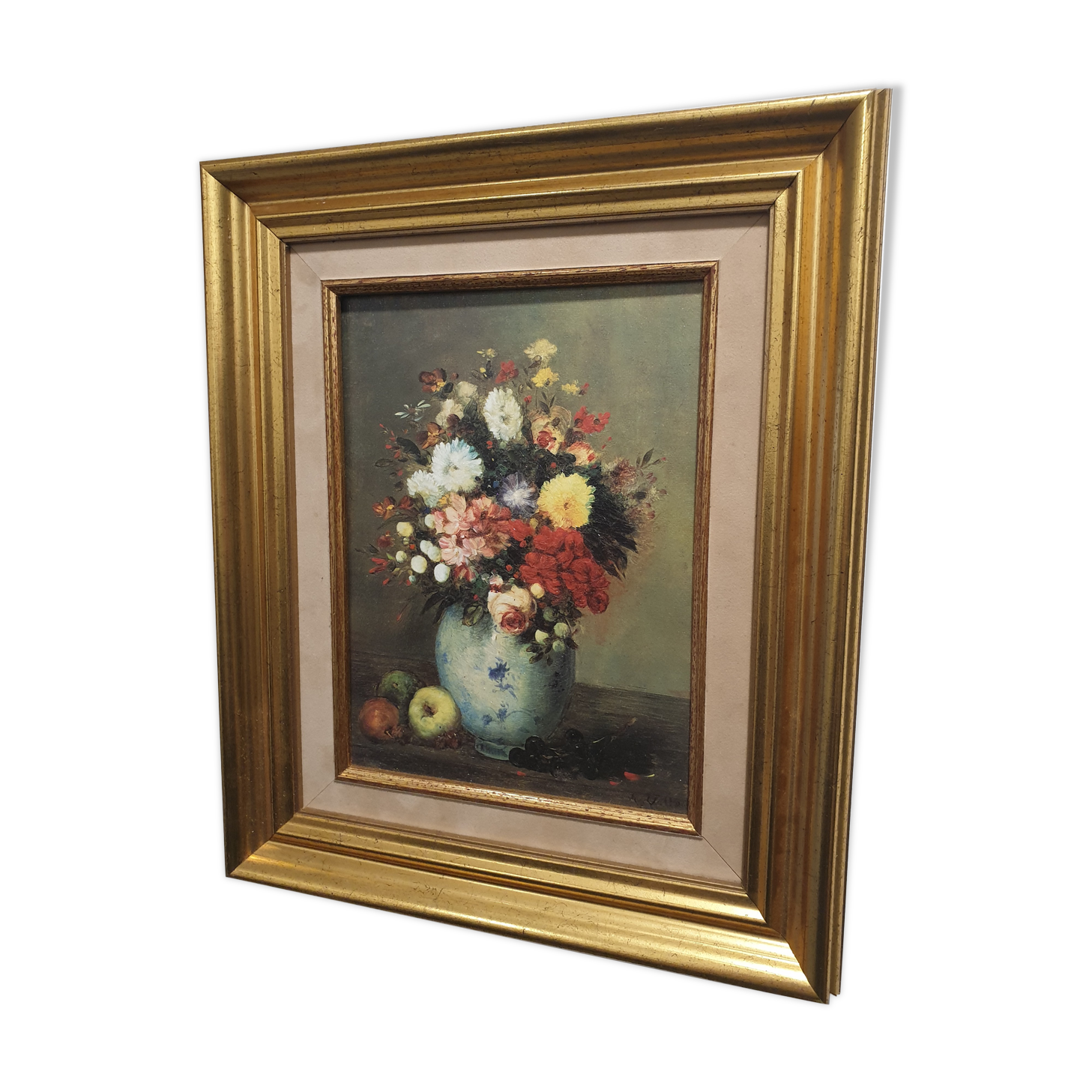 Still life painting signed and framed