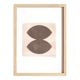 Peinture abstraite sur papier signée Eawy