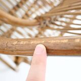 Pair of Italian rattan armchairs, 1960s