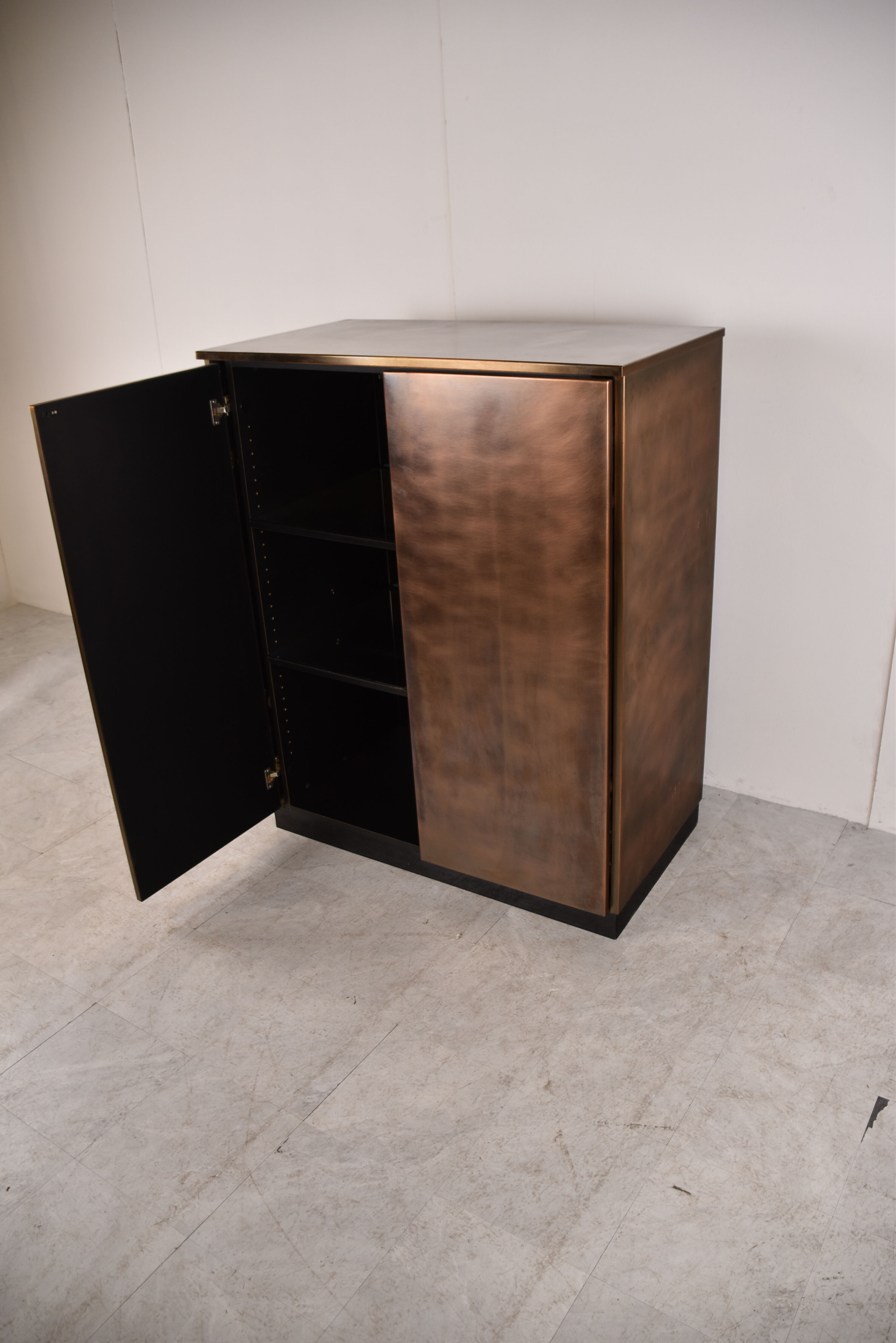 Vintage  belgochrom bar cabinet, 1980s