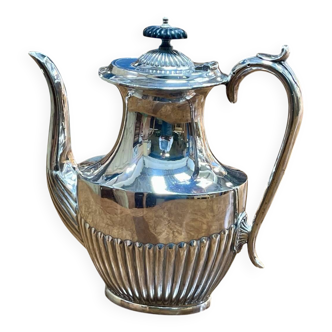 English silver-plated teapot, early 20th century