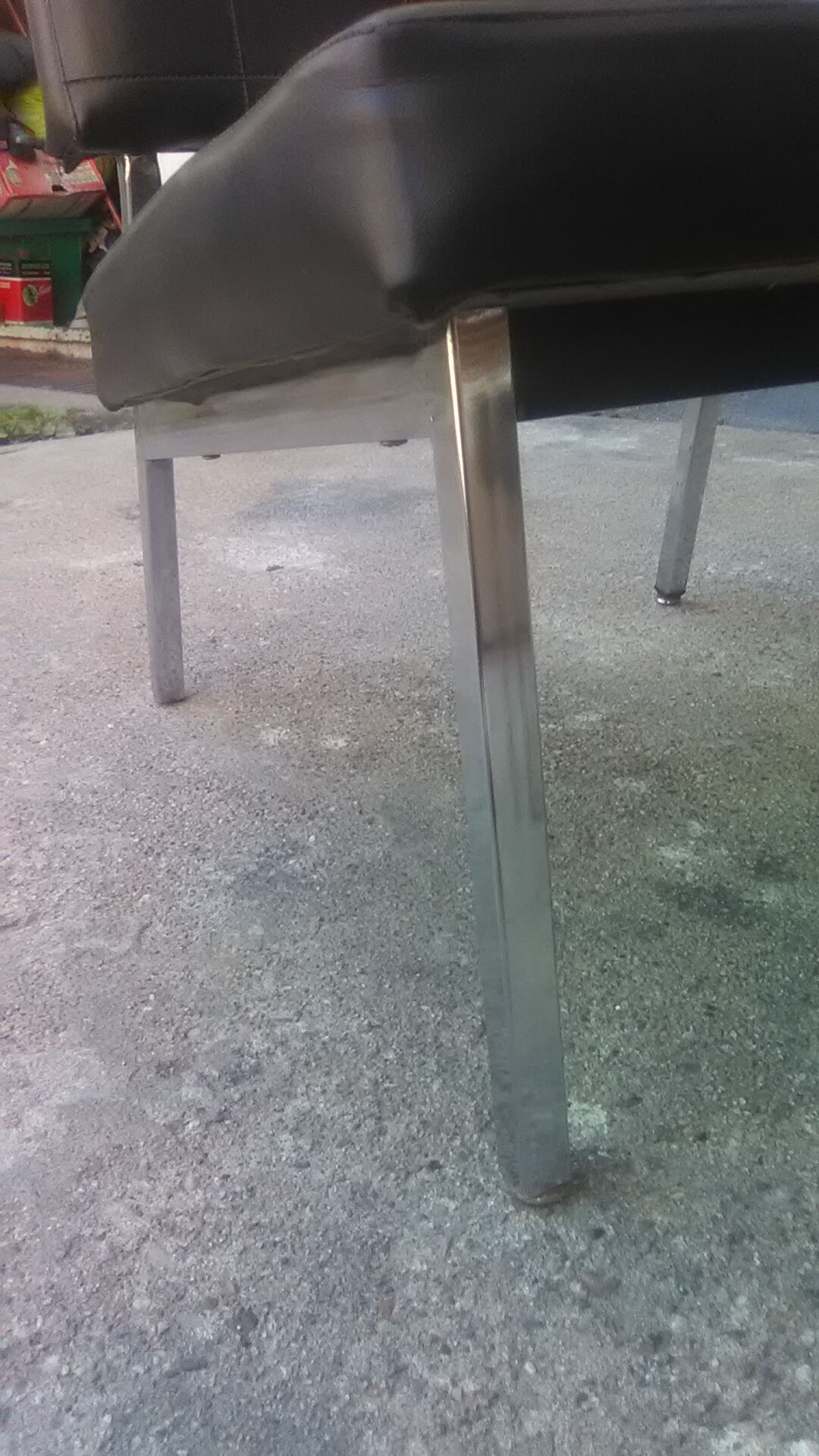 Pair of vintage skai armchairs