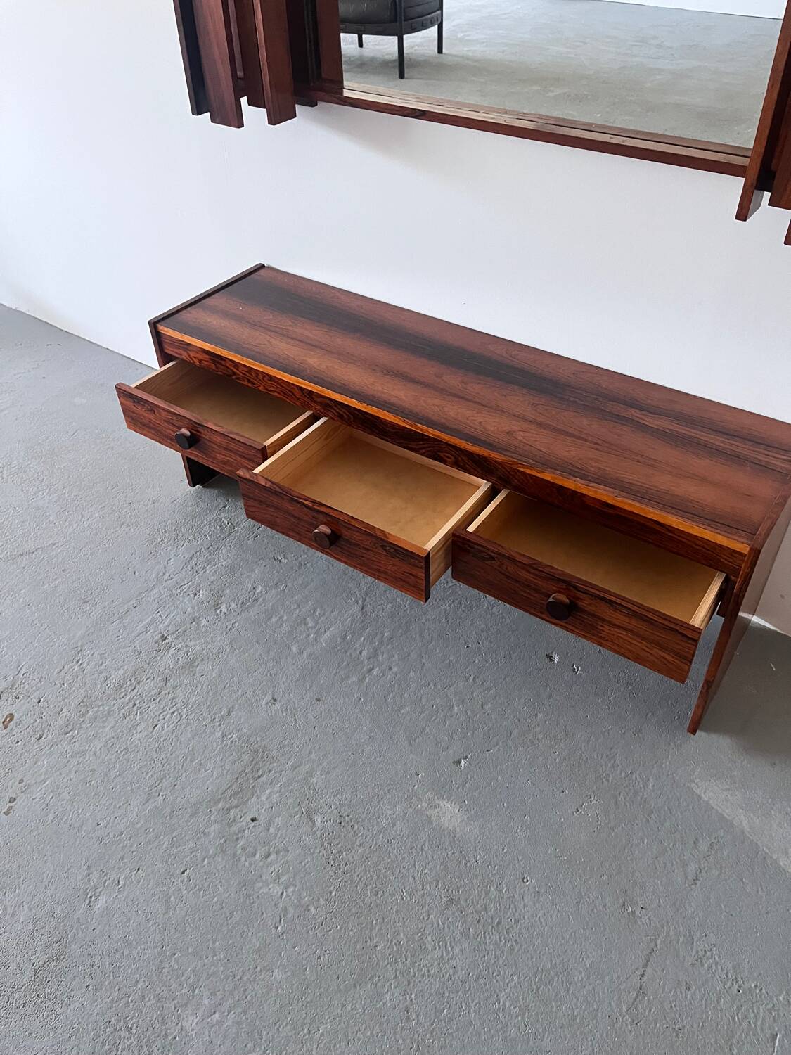 1970s Mirror with Cabinet, Norway