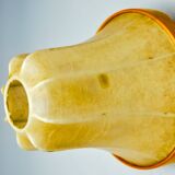 Pair of "cocoon" wall lights, pear shape, resin and pine, Italy, 1970