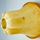 Pair of "cocoon" wall lights, pear shape, resin and pine, Italy, 1970