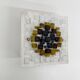 Brutalist wall lamp Glass with resin , 1970s , Germany