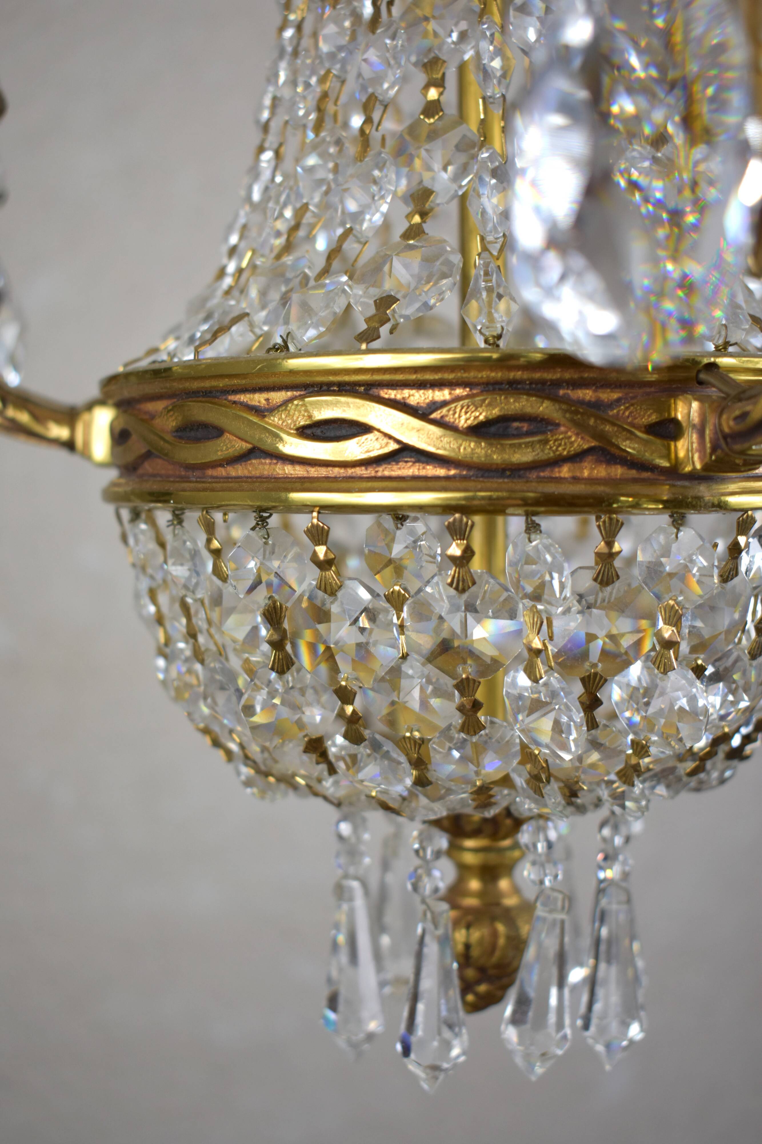 Beautiful chandelier with tassels.