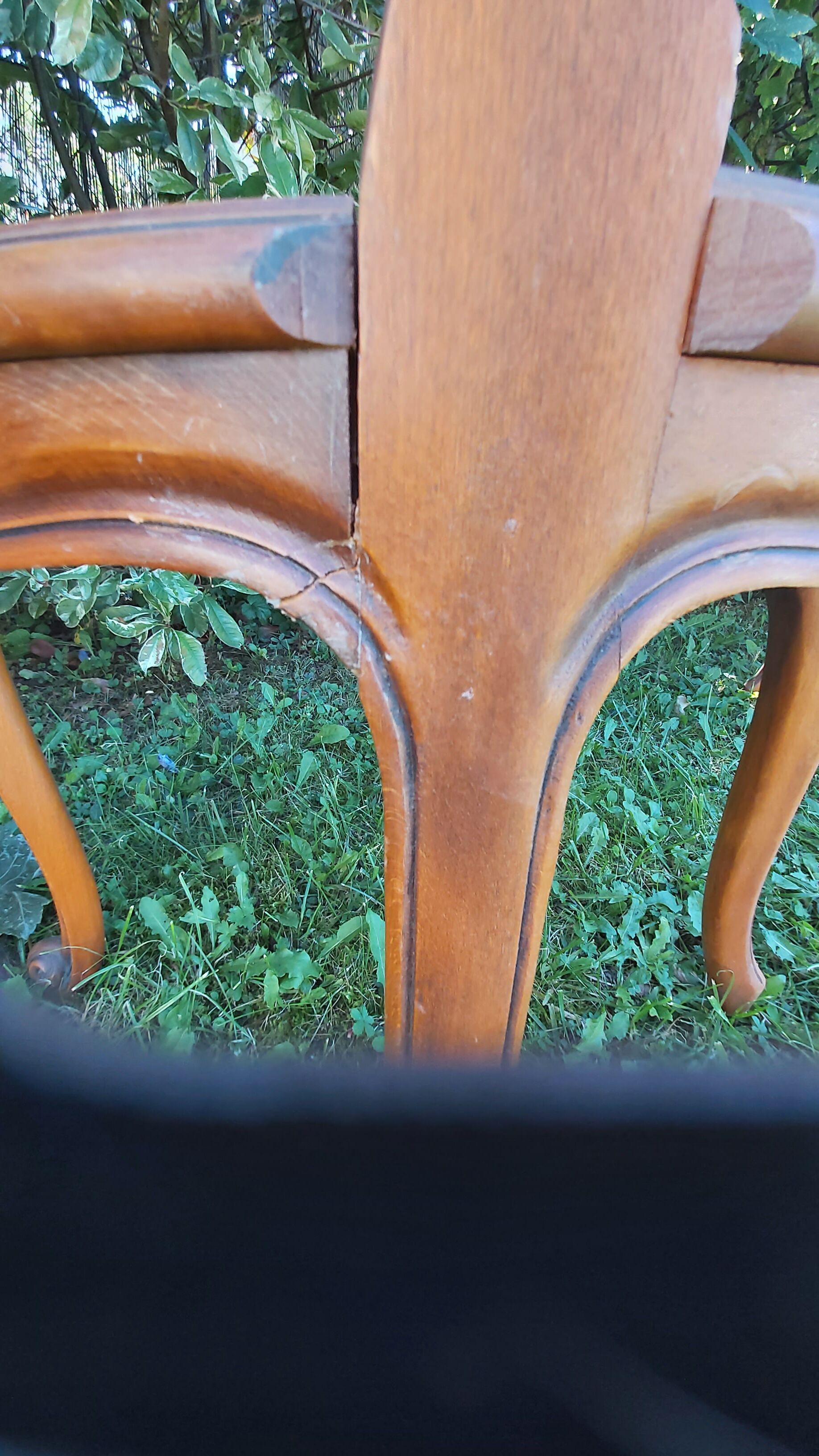 Set of three regency cane chairs