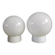 Pair of wall lights / ceiling lights with ceramic bases.