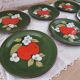 Set of 6 vintage Zeller Keramik dessert plates Eden model