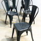 Series of six chairs Tolix Xavier Pauchard 1960'