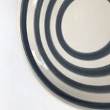 Large ceramic bowl or dish from Kähler, Denmark, striped pattern