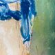 Veiled woman, old frame