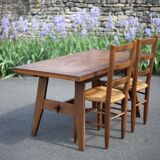 Rene gabriel table, 50s wood table, dining table, kitchen, veranda