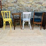 Set of 8 mismatched chairs