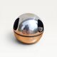 Cendrier boule en inox vintage années 70