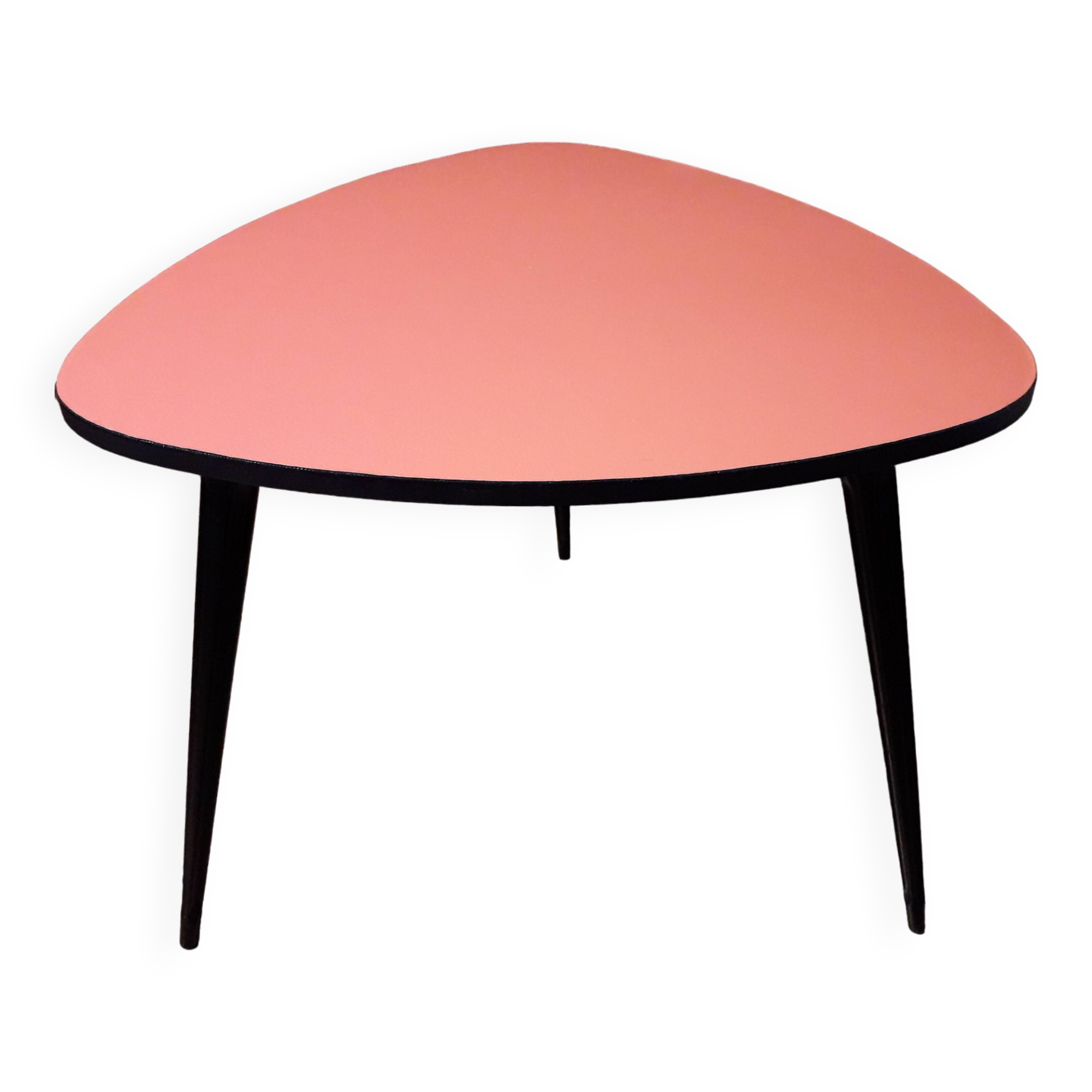 Vintage oval coffee table with formica top