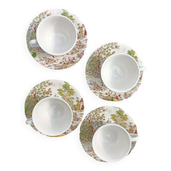 Ensemble de 4 Tasses rétro