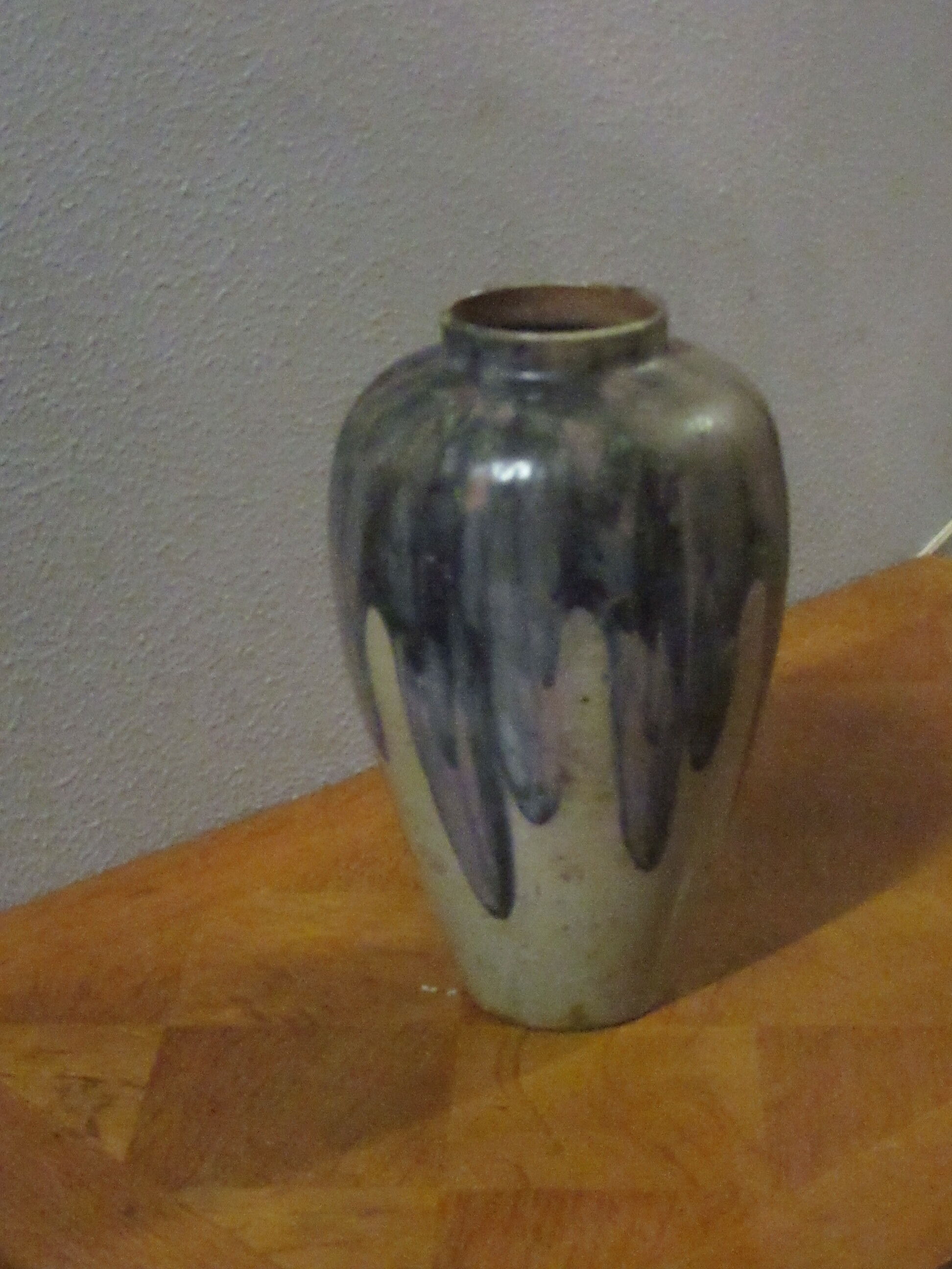 Vase Grebert céramique du beauvaisie signé c Grebert