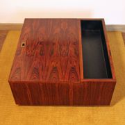Vintage Scandinavian rosewood bar/planter coffee table