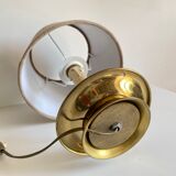 Lamp chic brass and velvet beige