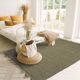 Tapis en jute et coton vert 160 x 230 cm