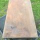 Vintage metal table from an industrial workshop for a makeover