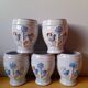 Van Melle ceramic bird mugs