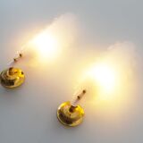 Set of 1950's French Lucite Shell sconces