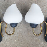 Pair wall lamps 50s 60s