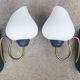 Pair wall lamps 50s 60s