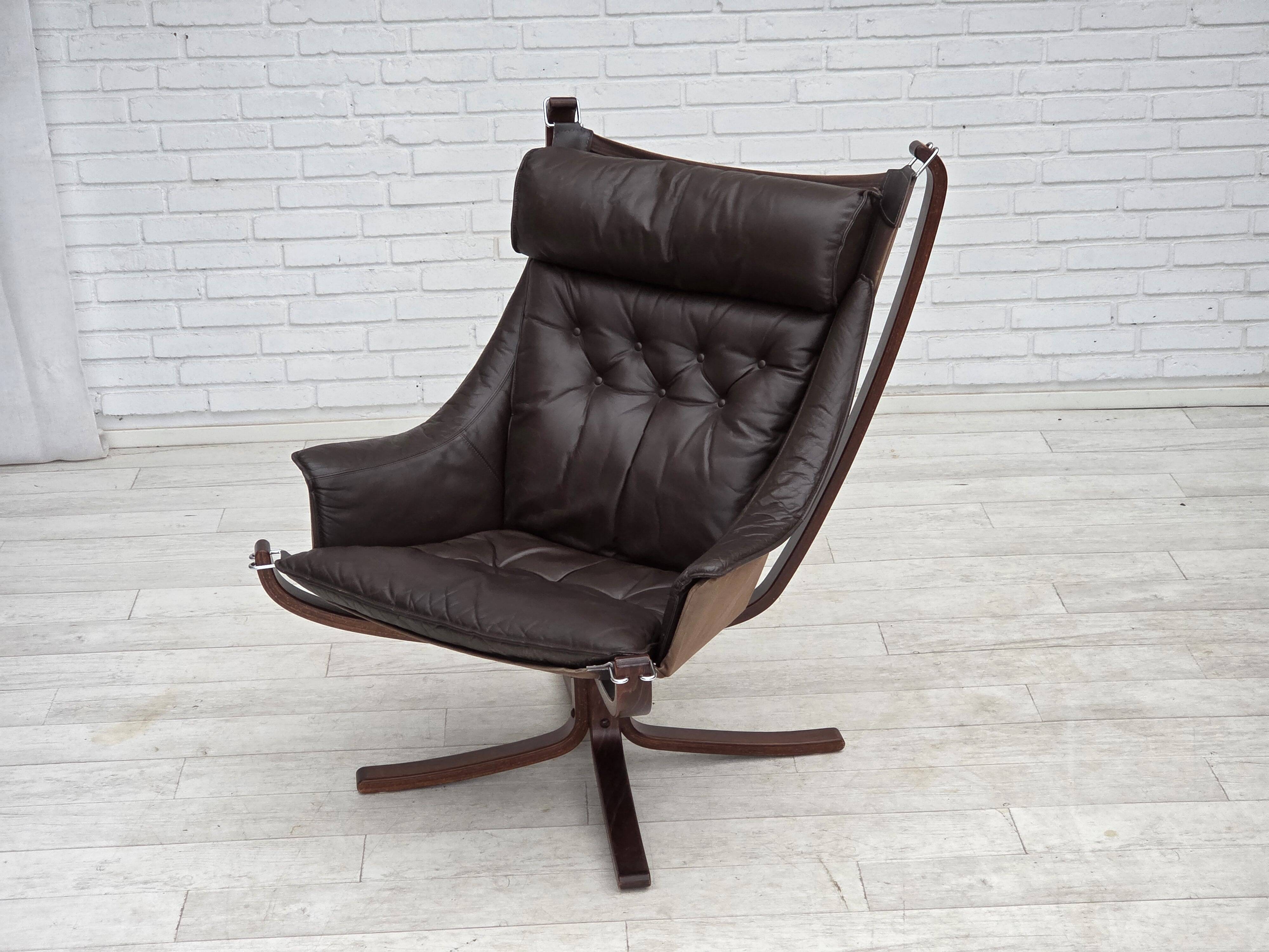 1970s, Norwegian design by Sigurd Ressel, lounge chair model "Falcon".