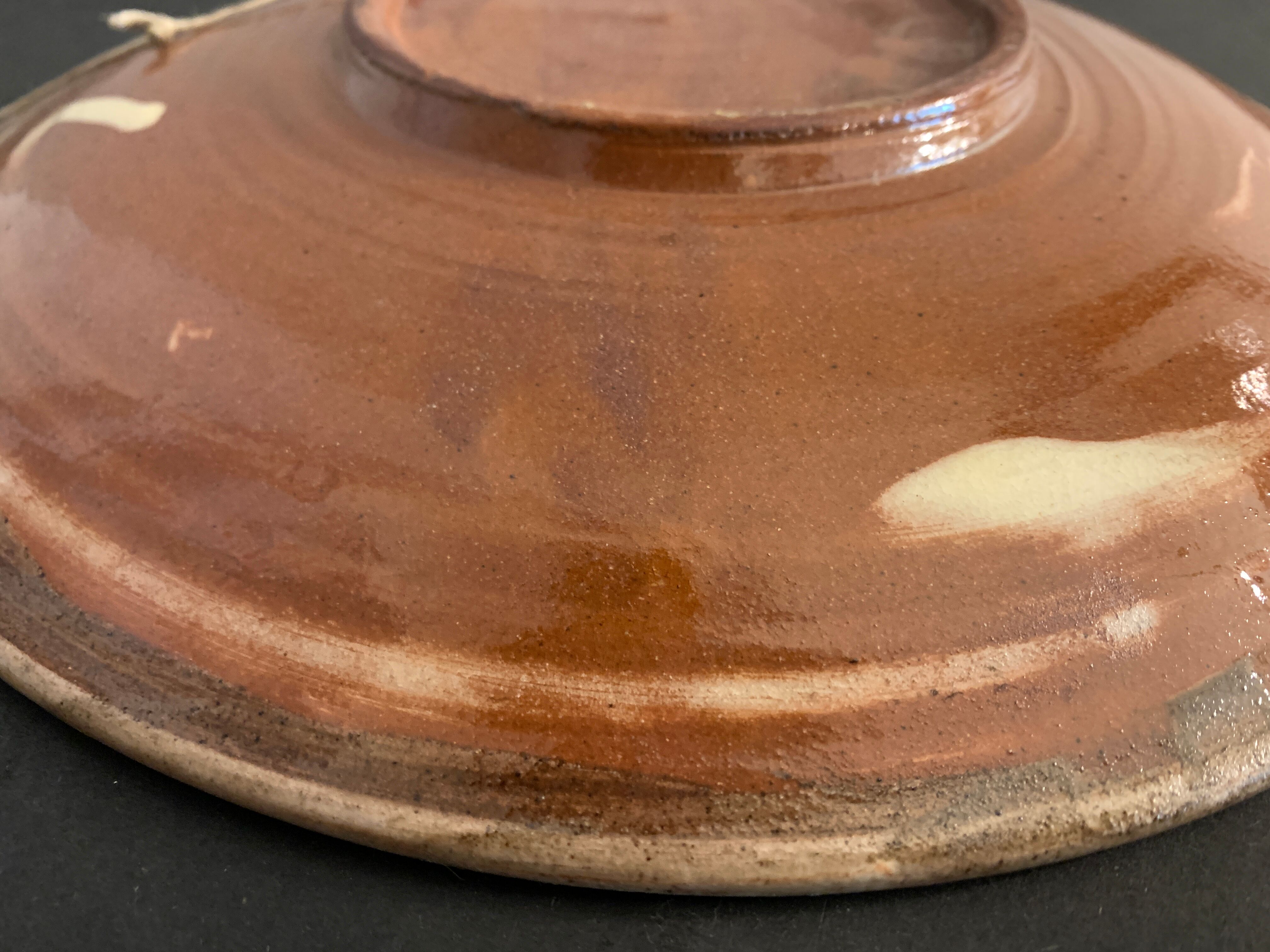 Glazed ceramic dish Puigdemont poisson, 1960