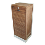 Filing Cabinet with Curtain / Vintage Furniture