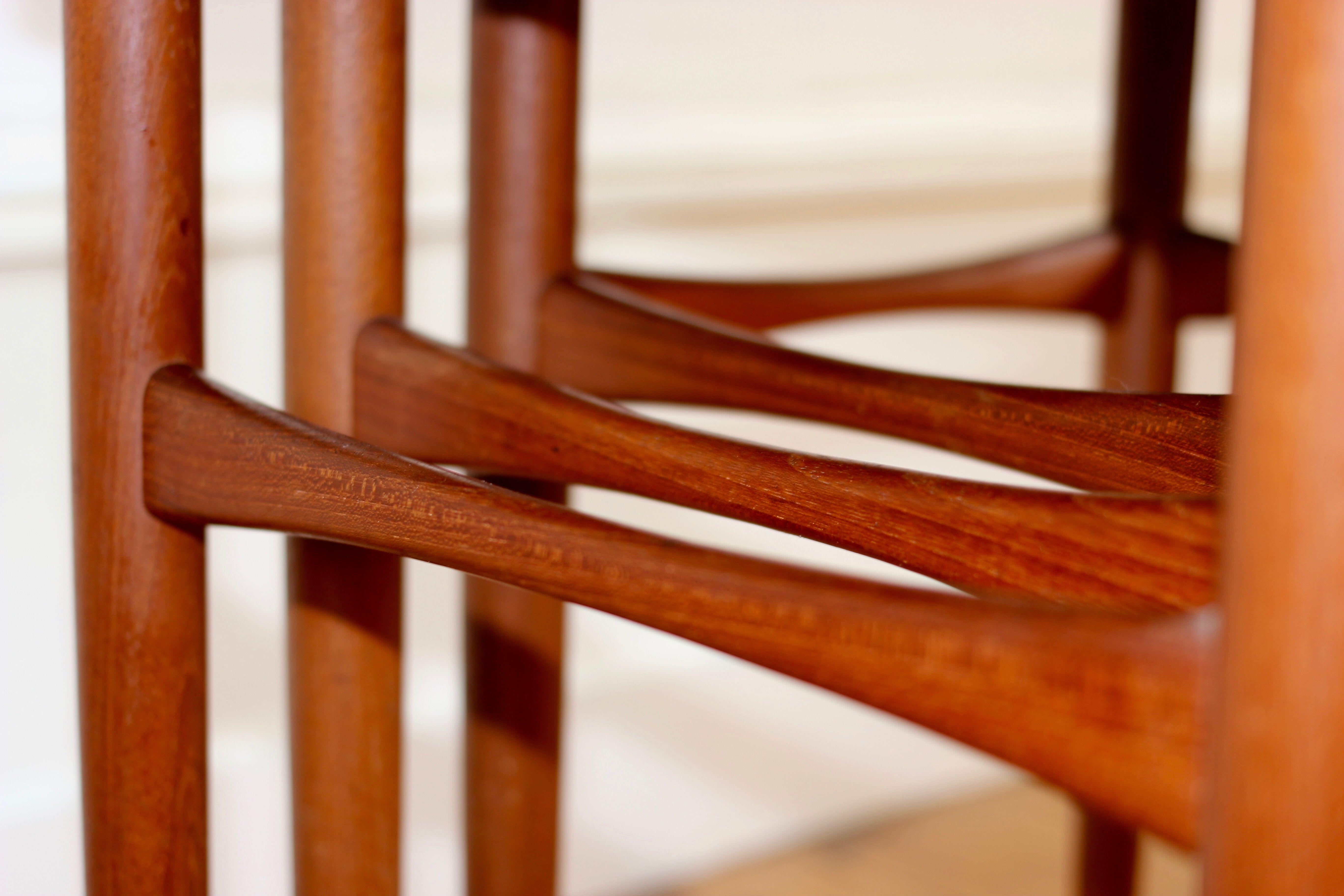 Scandinavian trundle tables made in teak Kai Kristiansen