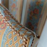 Beech Os De Mouton tapestry chairs (set of 6)