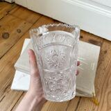 Art Deco Bohemian Crystal Vase