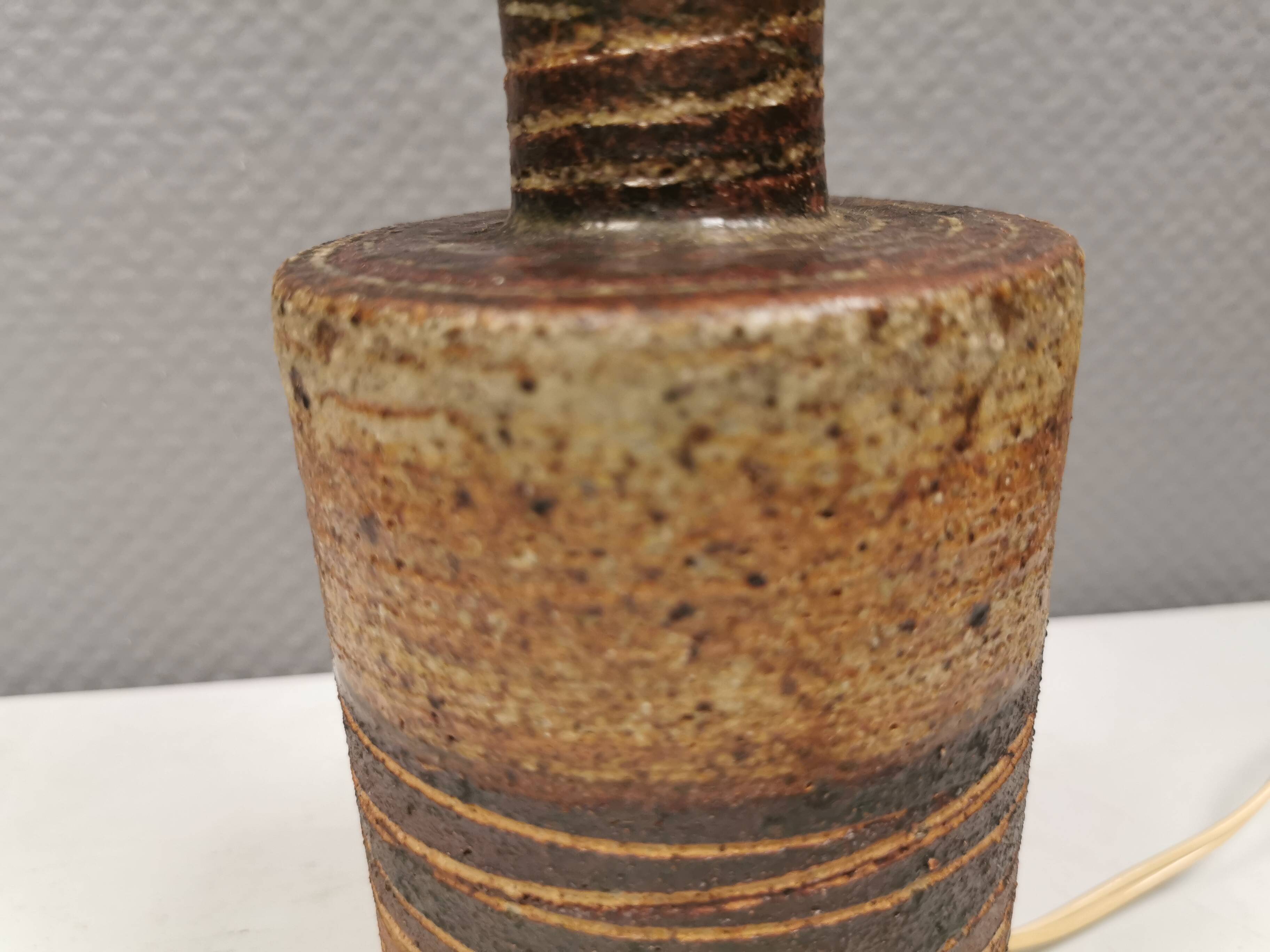 Beautiful Tue Poulsen table lamp in ceramic. Denmark 1970-80s