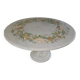 Table ronde marbre et marqueterie