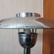 Lampe champignon vintage chromée, style industriel