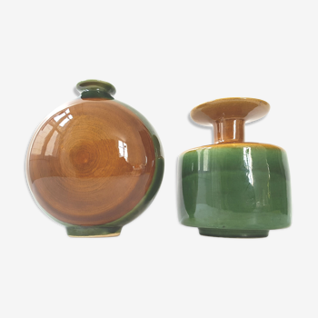 Ensemble de 2 vases de Edouardo Vega 1970 vintage