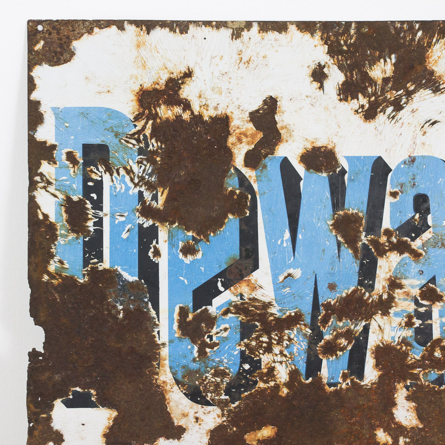 Enamel whiskey sign Dewar’s