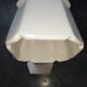 Old white porcelain wall art deco bathroom 1920 tulip porcelain