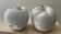 Duo of porcelain apple soliflores