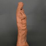 Virgin and Child in terracotta 19th century modeling