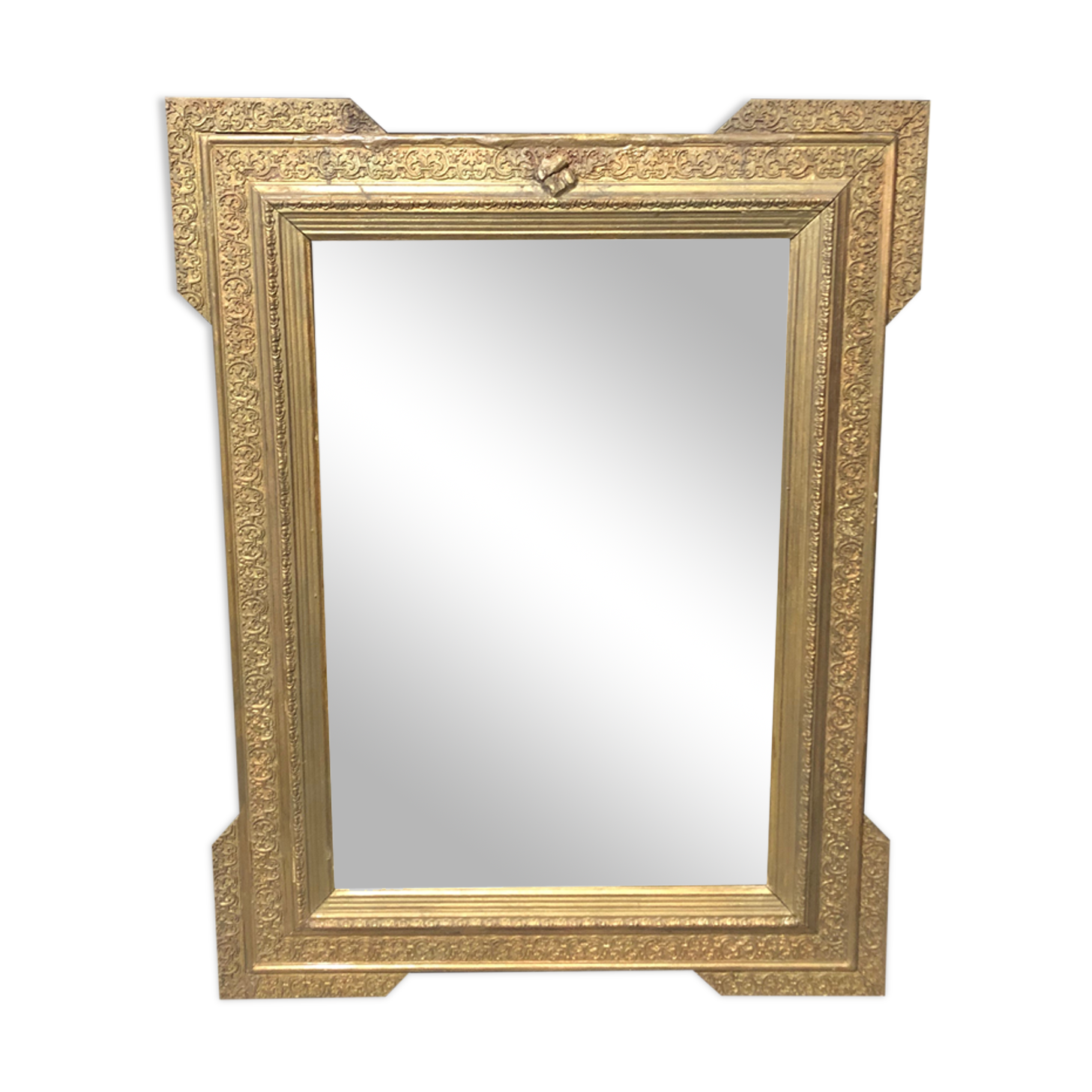 Miroir de style louis XV doré