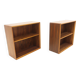 Set of 2 "Facett" walnut bedside tables, Bertil Fridhagen, Bodafors, Sweden, 1960