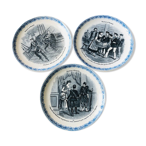 3 assiettes parlantes
