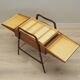 Walnut sewing table, Italian design, 1970s, production: Italy